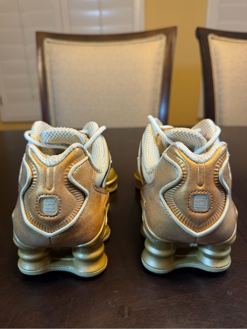 New Nike Shox TL Gold Sneakers Shoes Size US 7 - Picture 9 of 13
